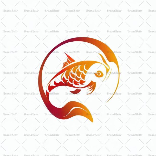 Abstrakter Koi